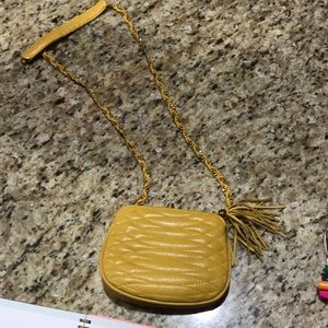 Yellow hand bag